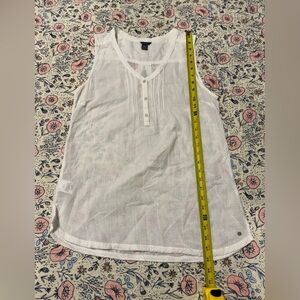Eddie Bauer White Sleeveless Top
